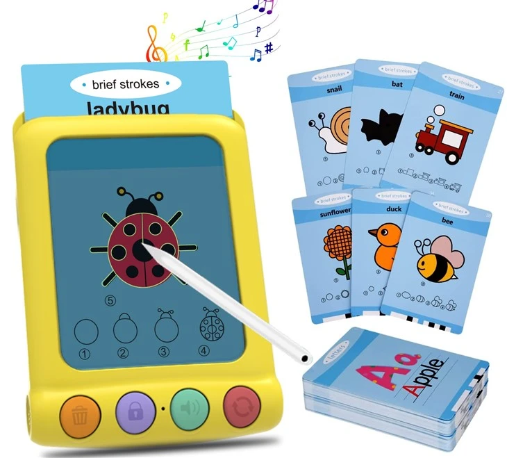 Interactive LCD Writing Tablet With Talking Flash Cards factory