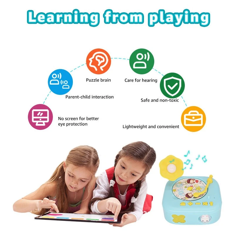 XDT Round Childrens Phonograph Early Education Audio Player best